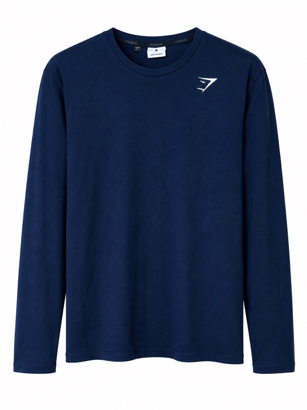 Gymshark Classic Long Sleeve Tee - Navy Blue M Athletic Gym Athleisure Running